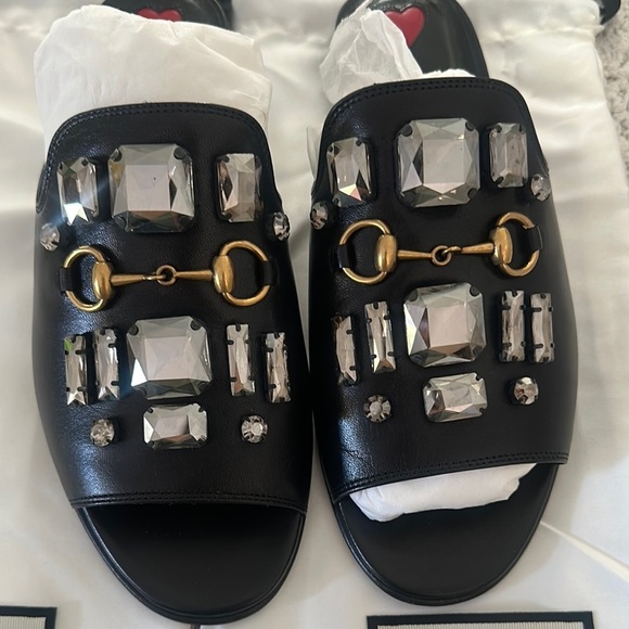 Gucci Horsebit Accent Leather Mules - Picture 6 of 6